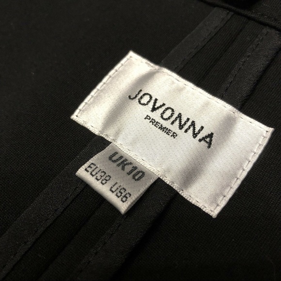 ModCloth Jovonna Premier Black Scallop Coat UK 10 - Picture 3 of 8